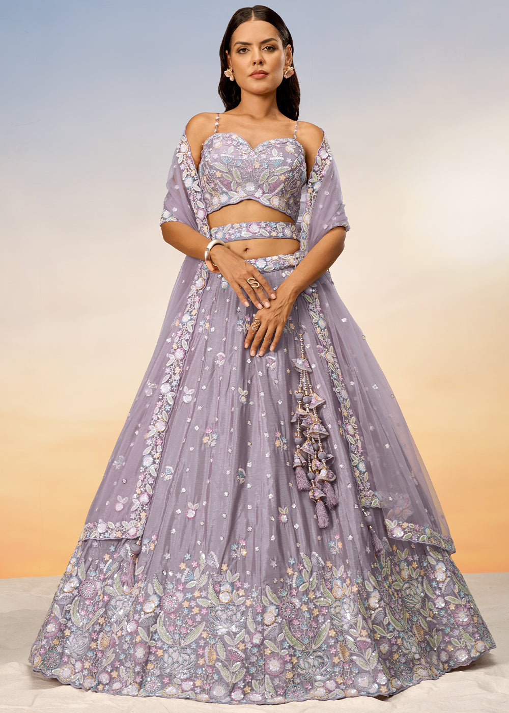 lehenga dress purple Purple Lehenga