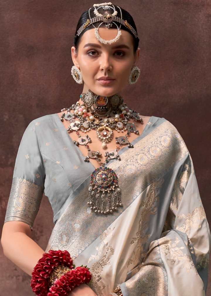 Purple & Green Rangkaat Handloom Silk Saree