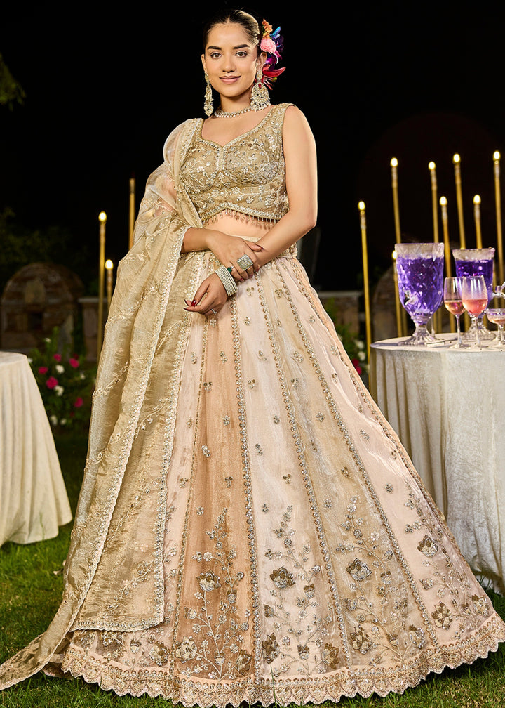 Multi Satin Silk Lehenga Choli with Sequince Embroidered