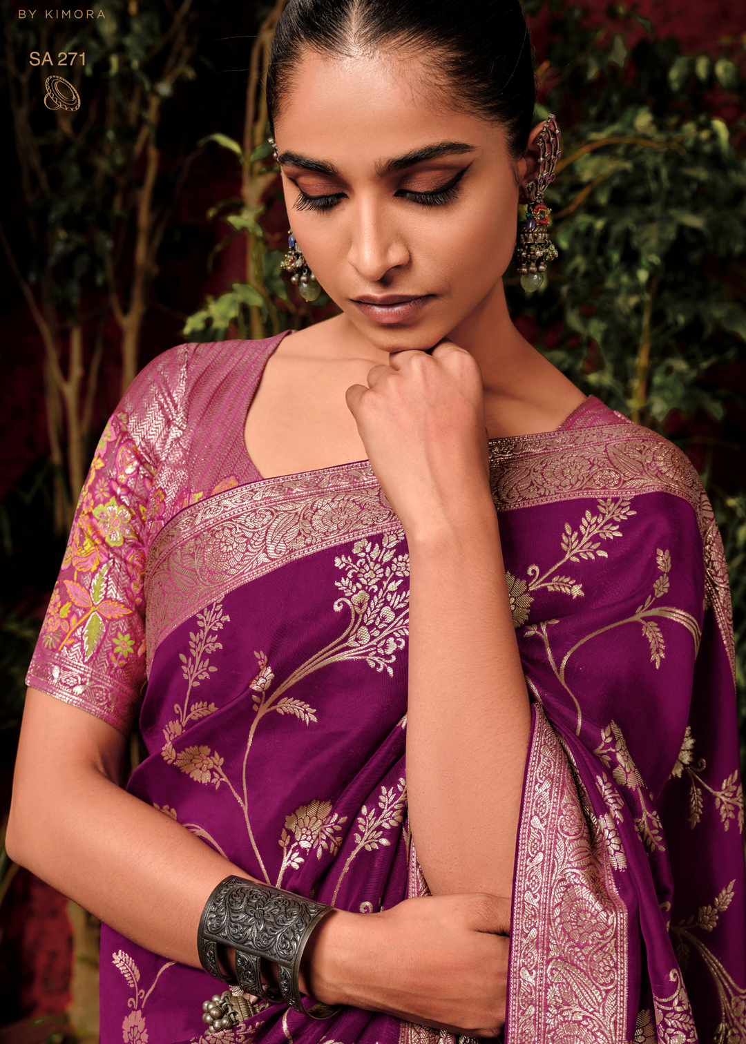Lollipop Purple Zari Woven Dola Silk Saree with Designer Pallu
