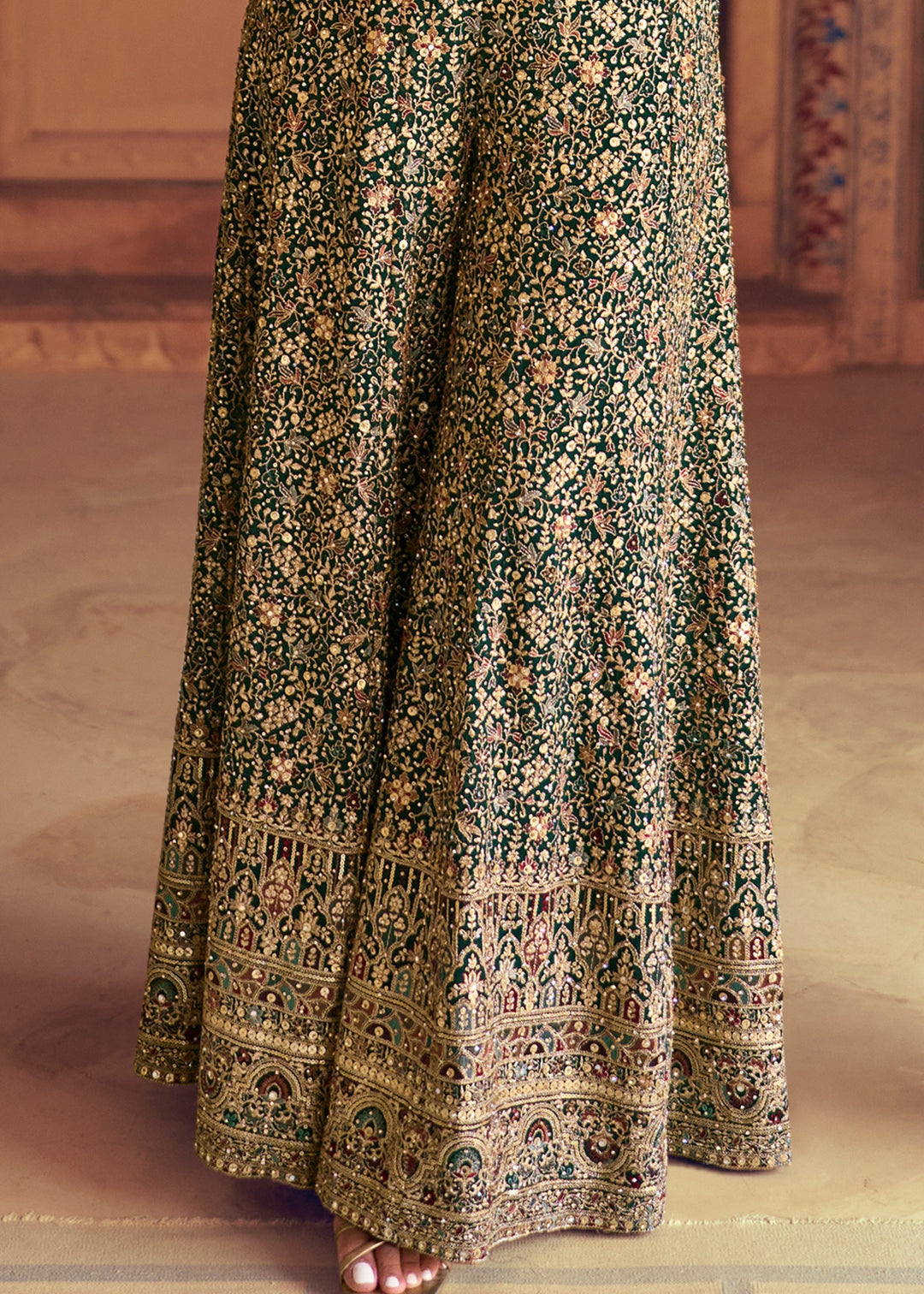 Forest Green Georgette Salwar Suit
