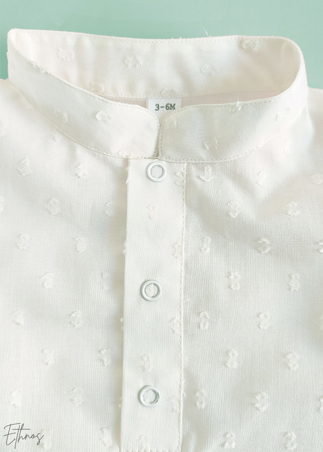 Organic Cotton Textured White Kurta with Pant