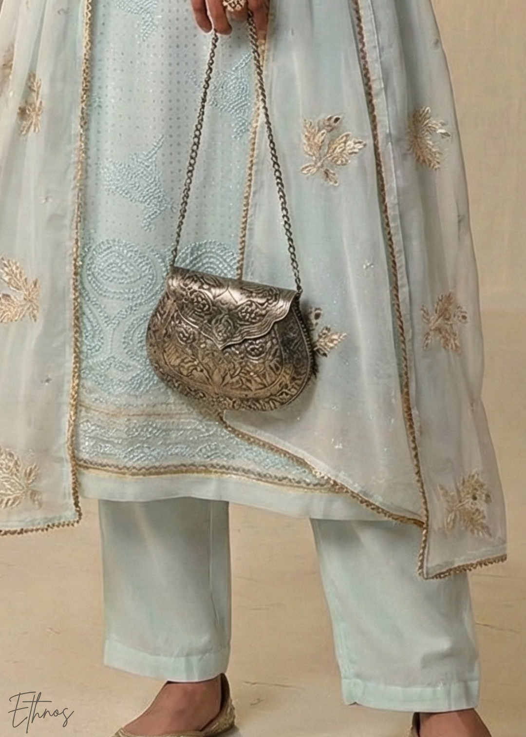 Baby Blue Georgette Pant Suit