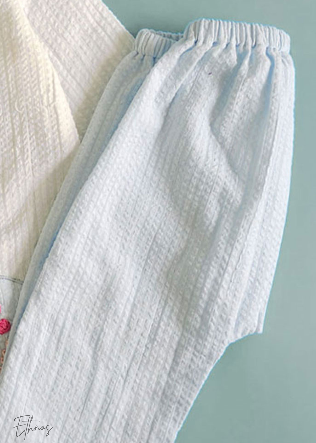 Organic Cotton White Kurta with Pajama - Windowbloom