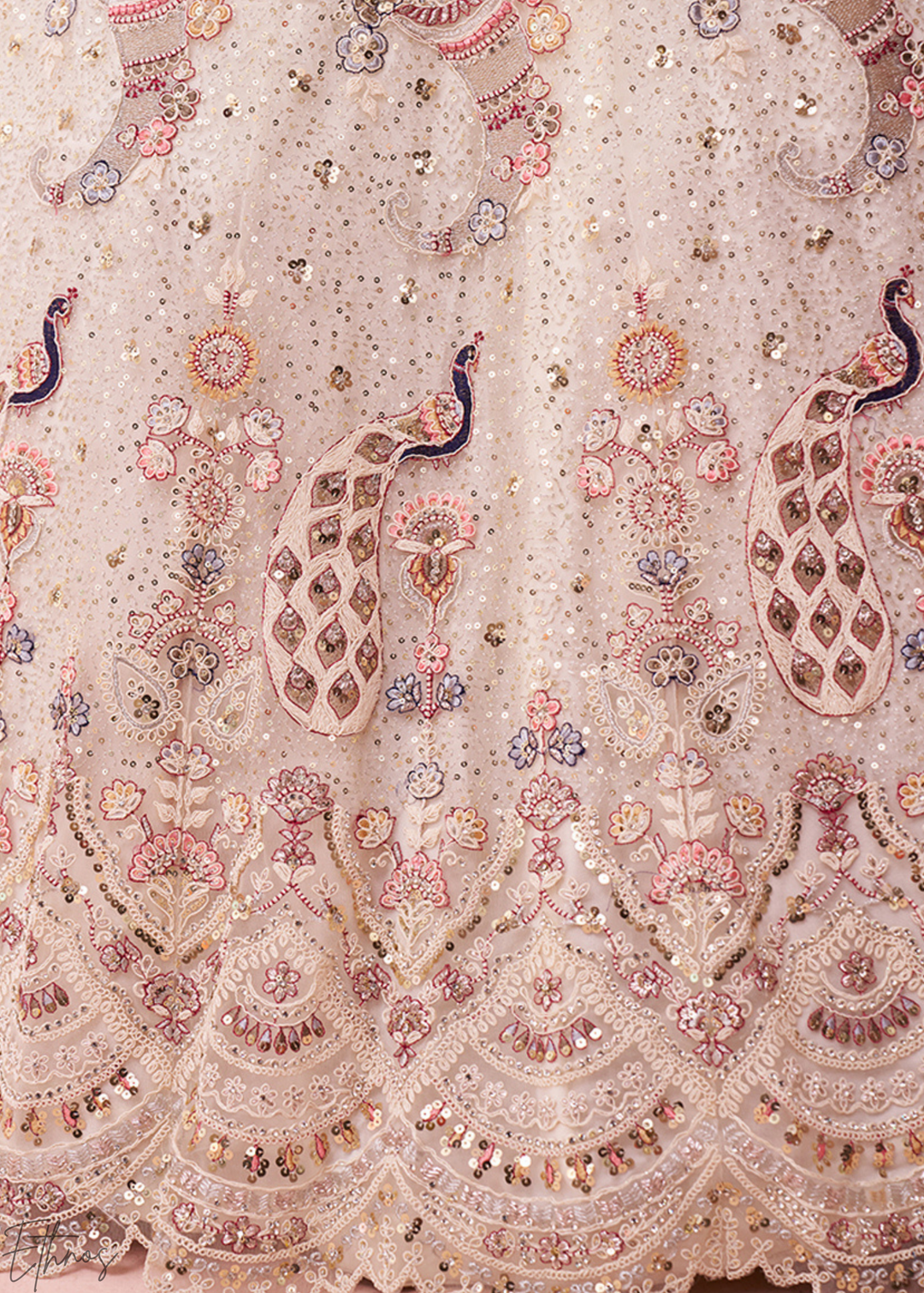 Ivory Soft Net Lehenga Choli