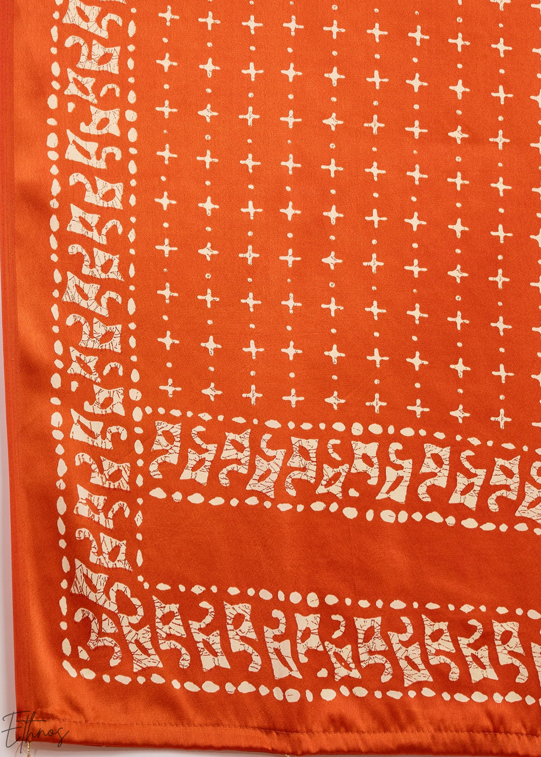 Emerald Malachite Modal Silk Bandhani Border Saree