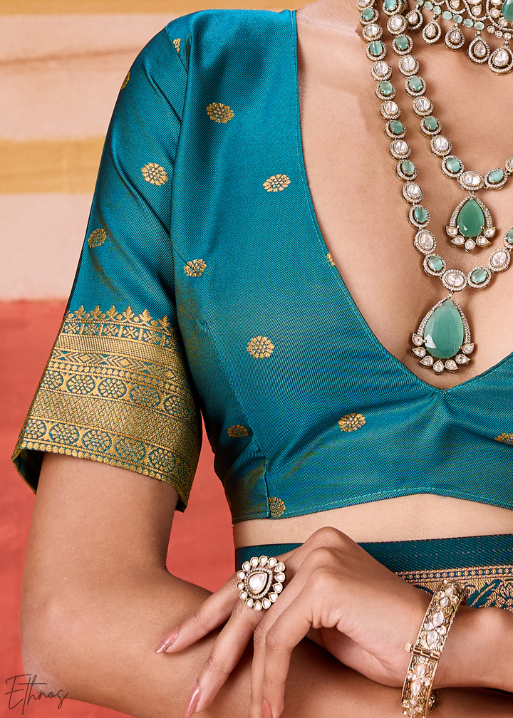 Green Pochampally Silk Saree