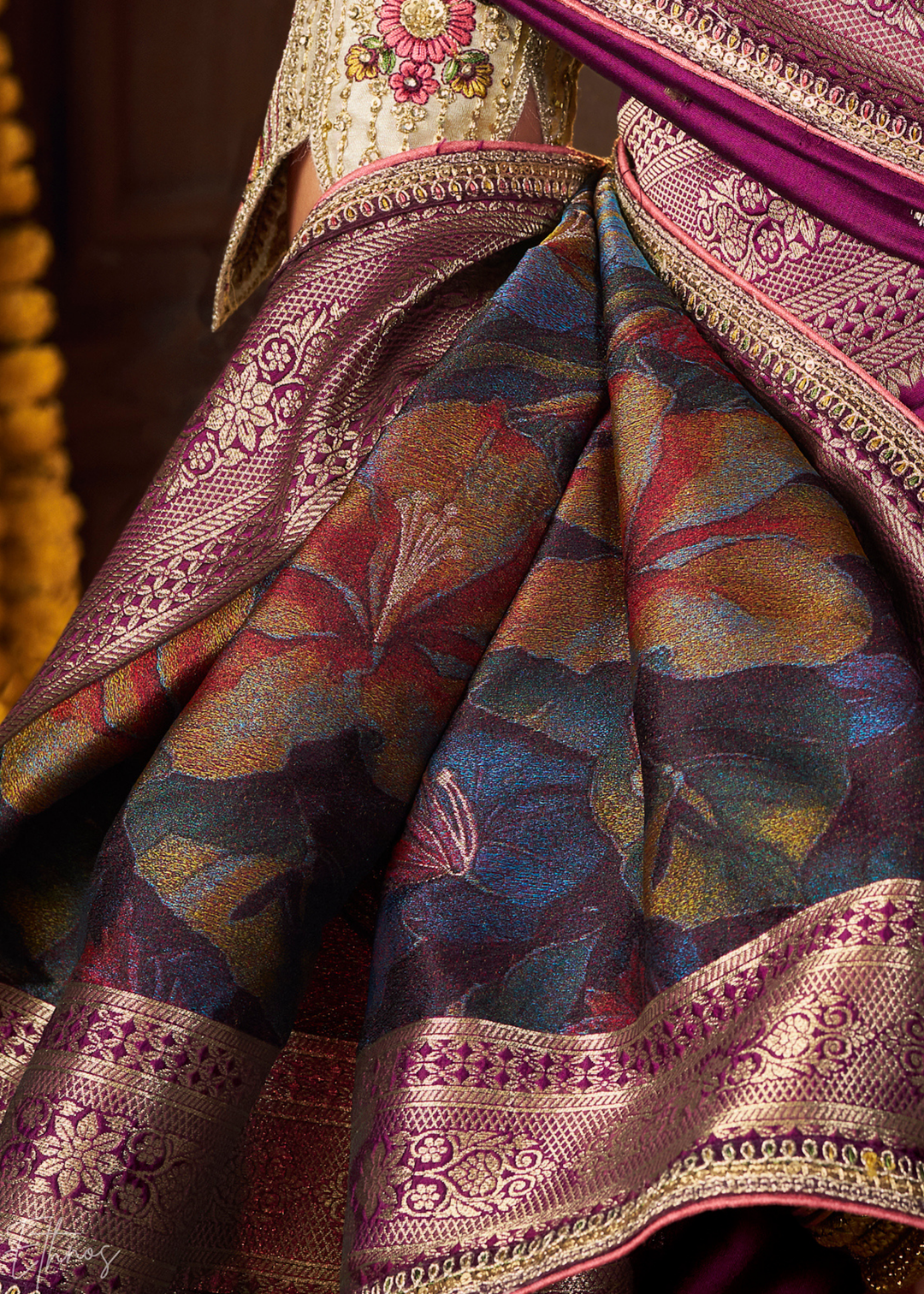 Magenta Pure Art Silk Saree