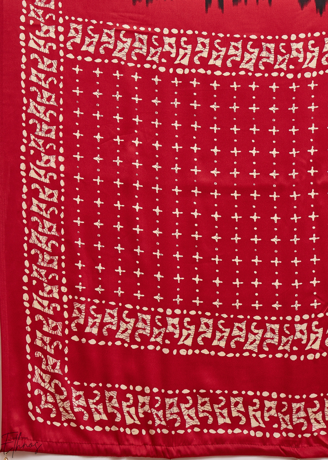 Onyx Modal Silk Bandhani Border Saree