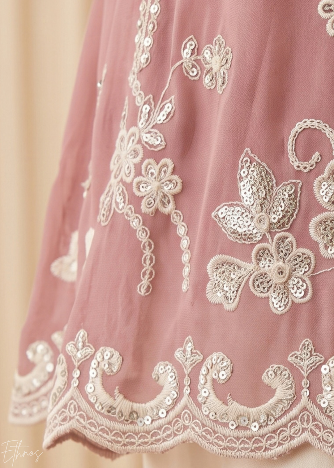 Orchid Mauve Radiant Blossom Georgette Sharara Suit