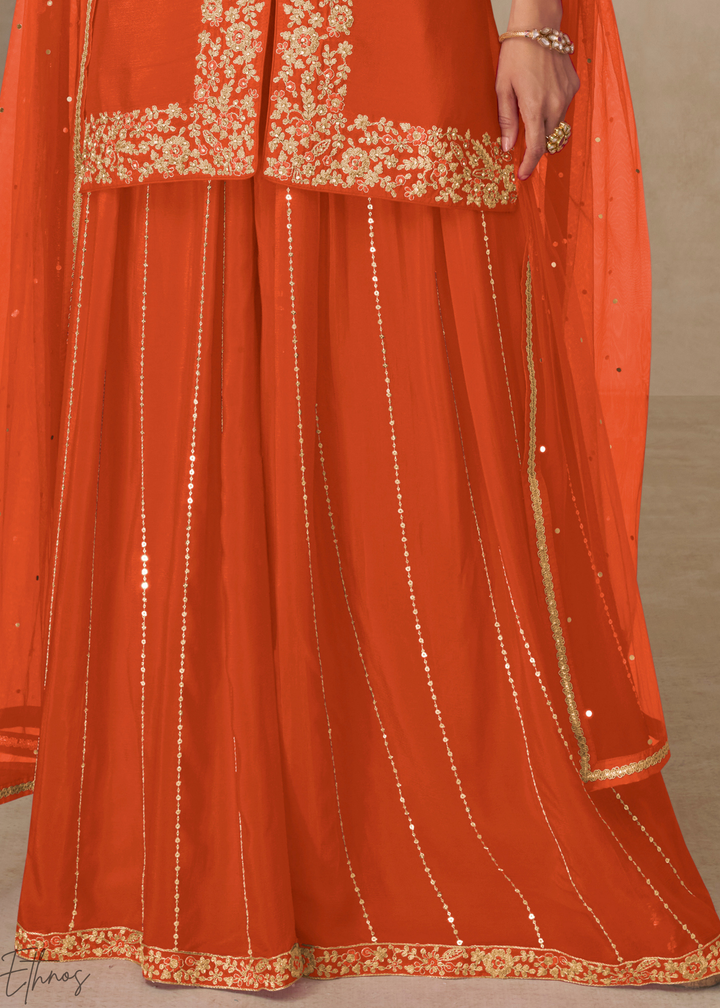 Sunset Marigold Majestic Baroque Chinon Palazzo Suit