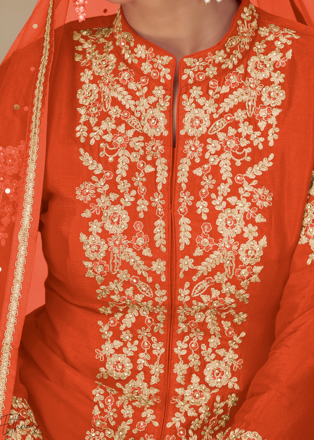 Sunset Marigold Majestic Baroque Chinon Palazzo Suit