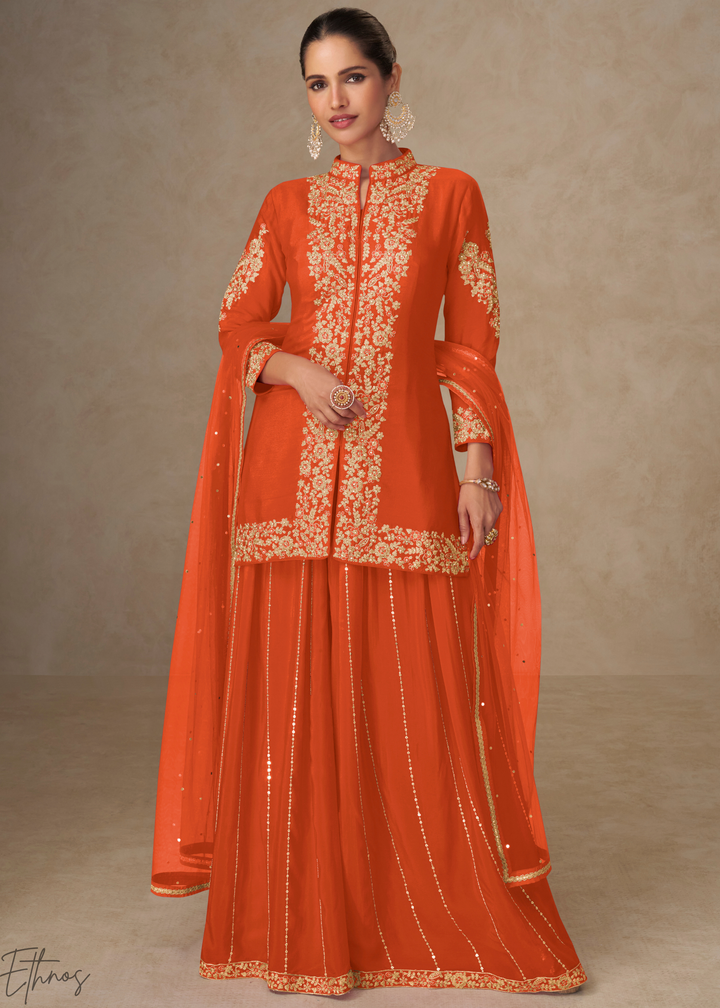 Sunset Marigold Majestic Baroque Chinon Palazzo Suit