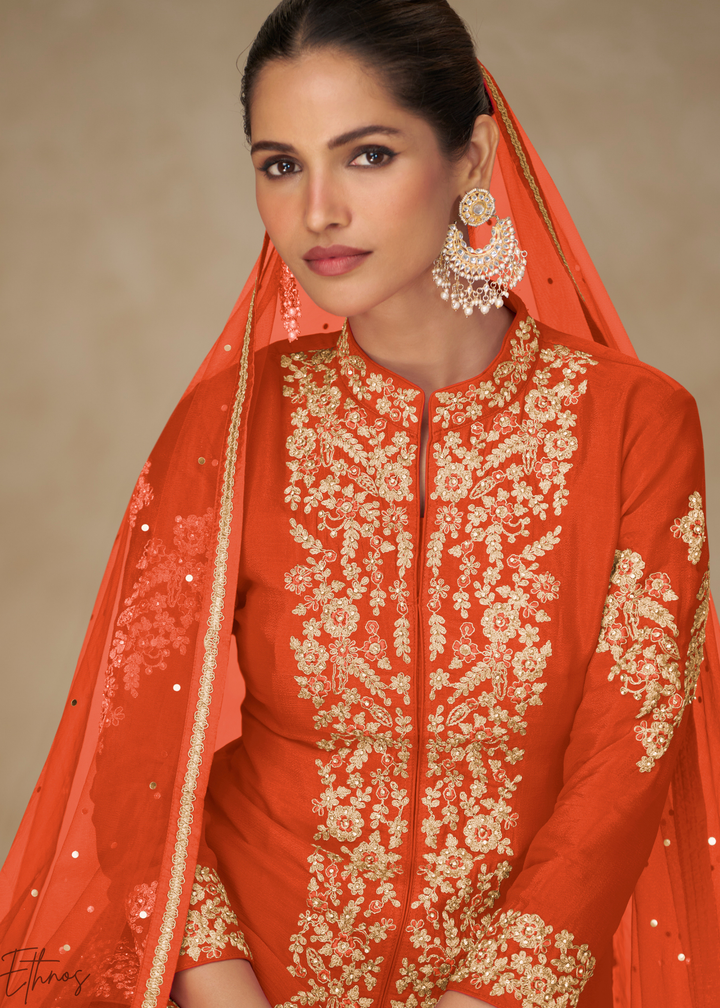 Sunset Marigold Majestic Baroque Chinon Palazzo Suit